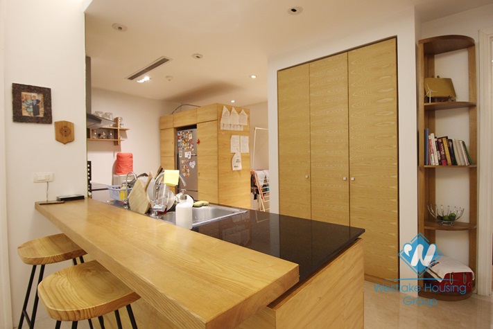 A three-bedroom apartment with full fancy furniture for rent in Ciputra, Tay Ho, Hanoi
